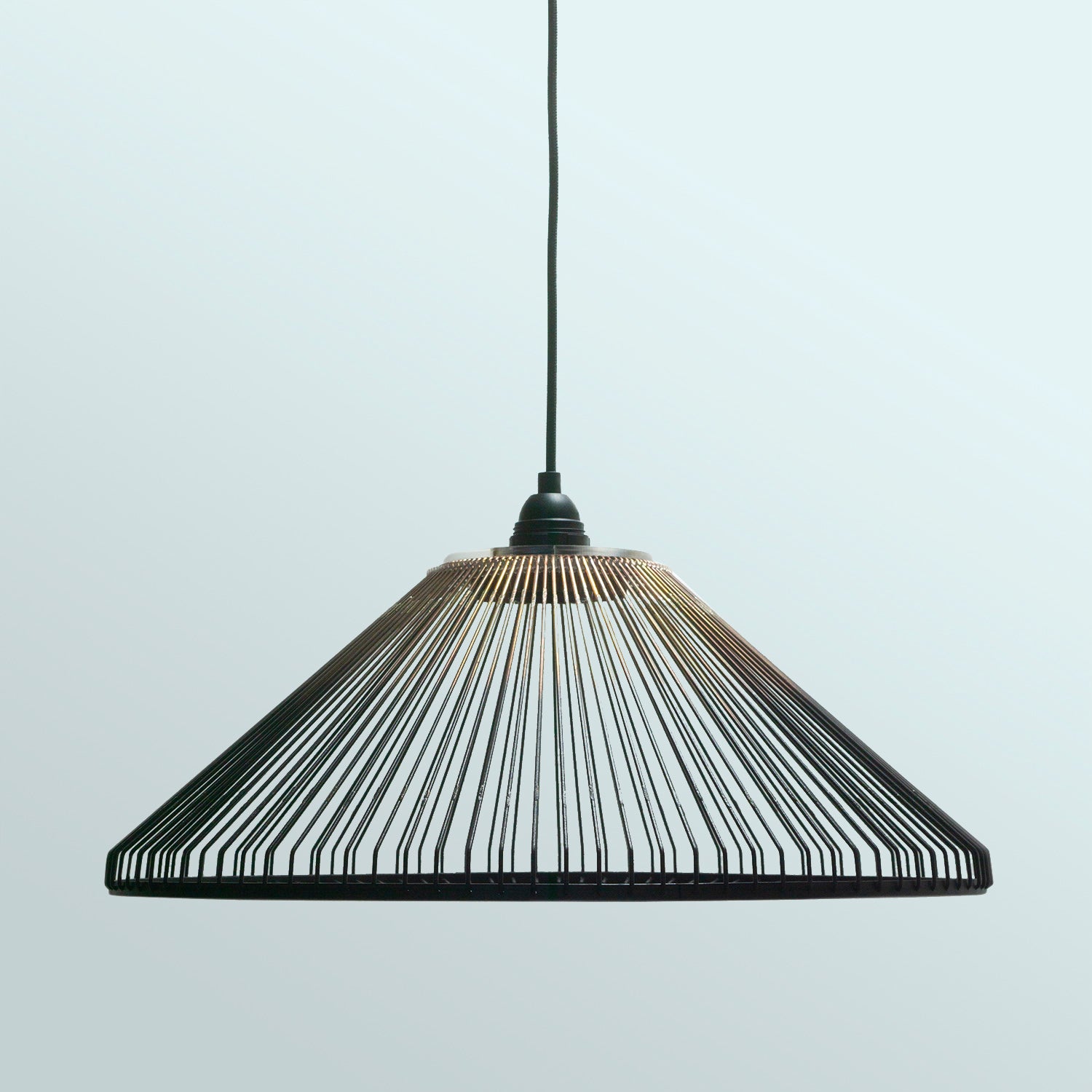 Hängelampe HOOK'd upcycled, schwarz