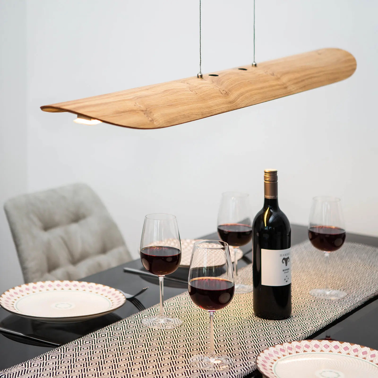 LED Pendelleuchte Colombia XL | Asteiche natur