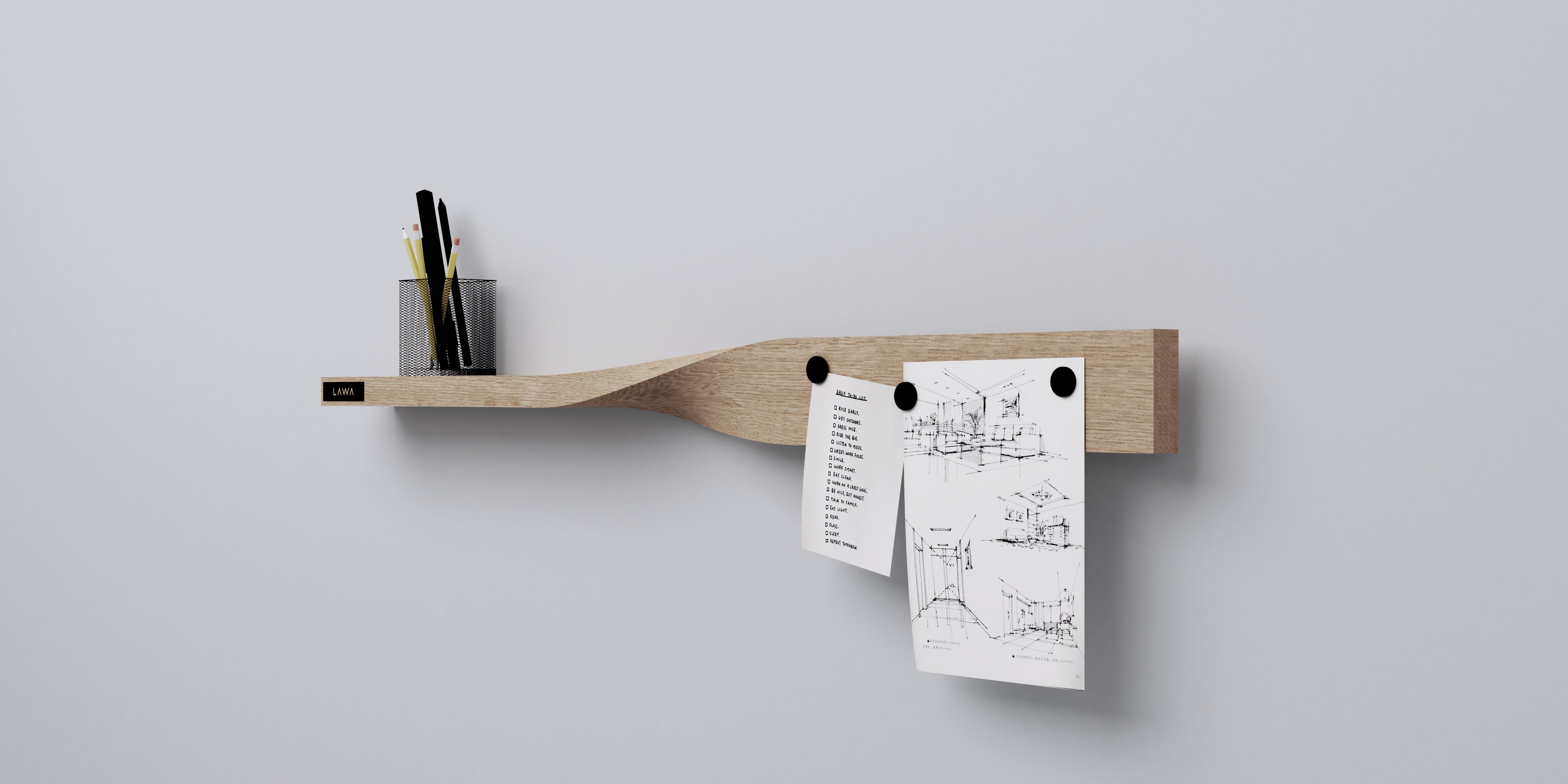 Twist Shelf - Geschwungenes Wandregal Twist Shelf - Geschwungenes Wandregal