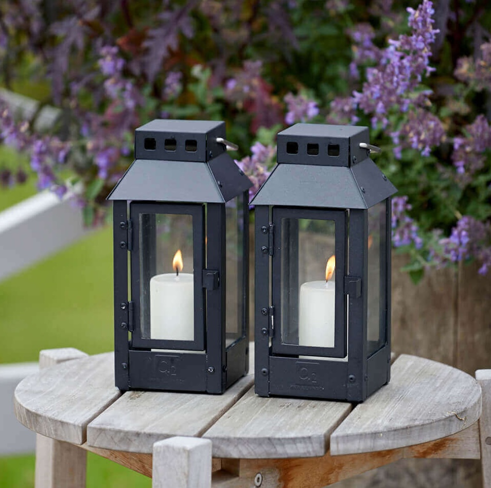 Allwetter Outdoor Mirco Small Laterne, schwarz, 22 cm