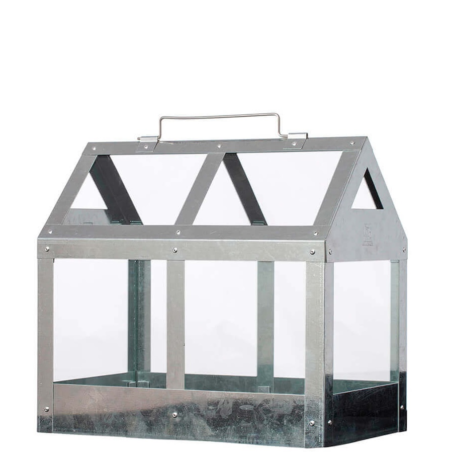 Mini-Gewächshaus verzinkt mit Sicherheitsglas