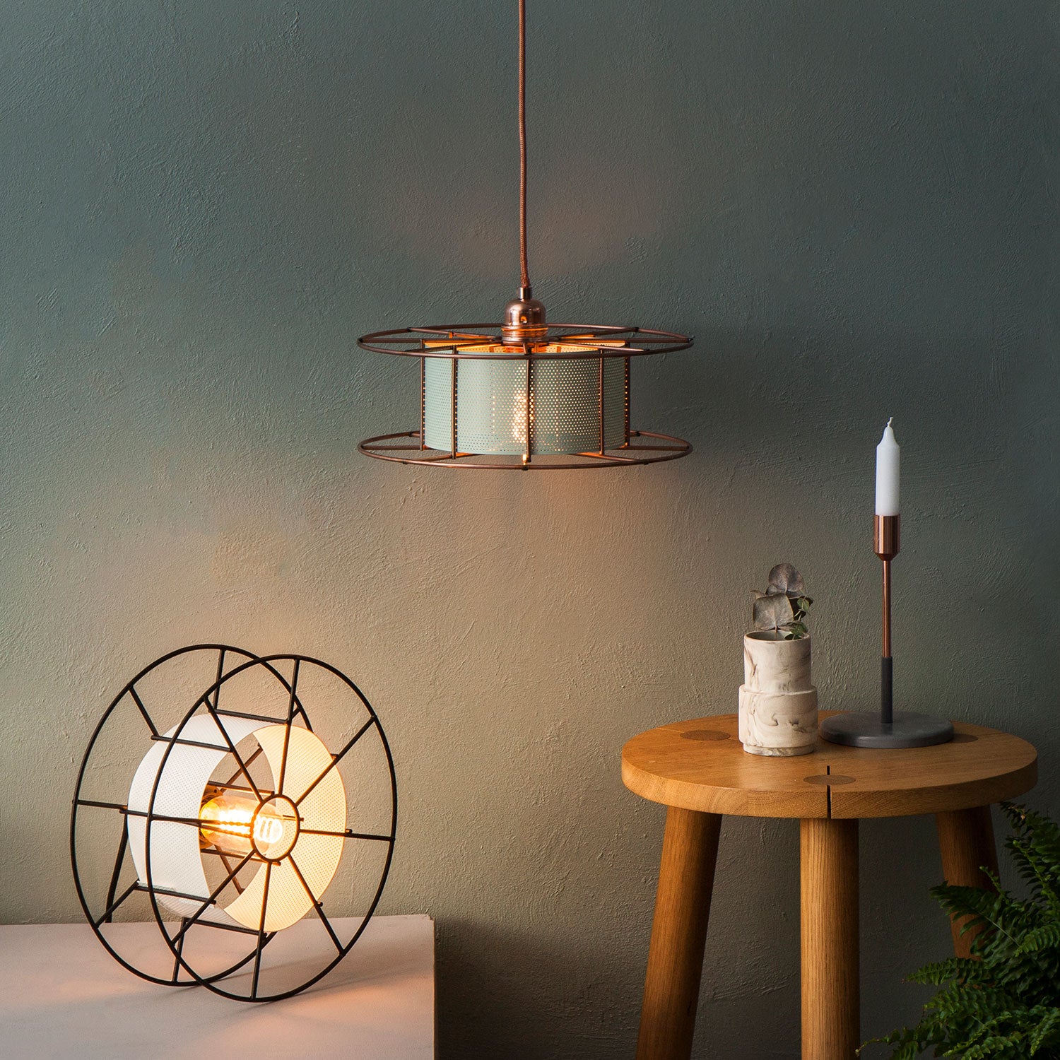 Deckenleuchte SPOOL CLASSIC - Upcycle-Produkt | Weiß