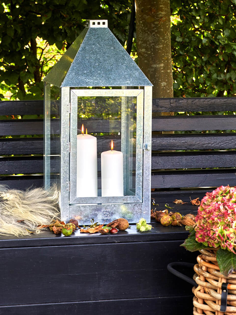 A2 Living Allwetter Laterne Mega XL, galvanisiert, 70 cm A2 Living Allwetter Laterne Mega XL, galvanisiert, 70 cm