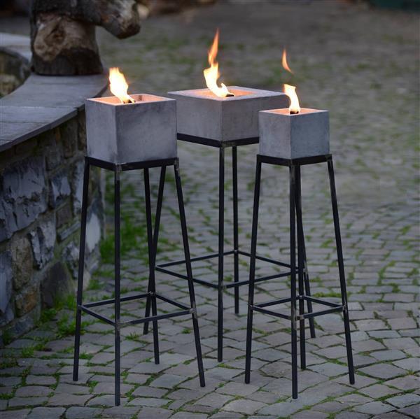 Pulverbeschichteter Ständer für Betonfeuer Kea (13x13x13) Pulverbeschichteter Ständer für Betonfeuer Kea (13x13x13)