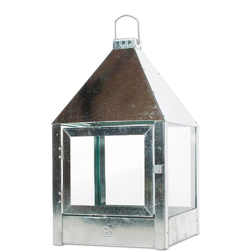 A2 Living Allwetter Laterne Mega Quadrat, galvanisiert, 52 cm A2 Living Allwetter Laterne Mega Quadrat, galvanisiert, 52 cm