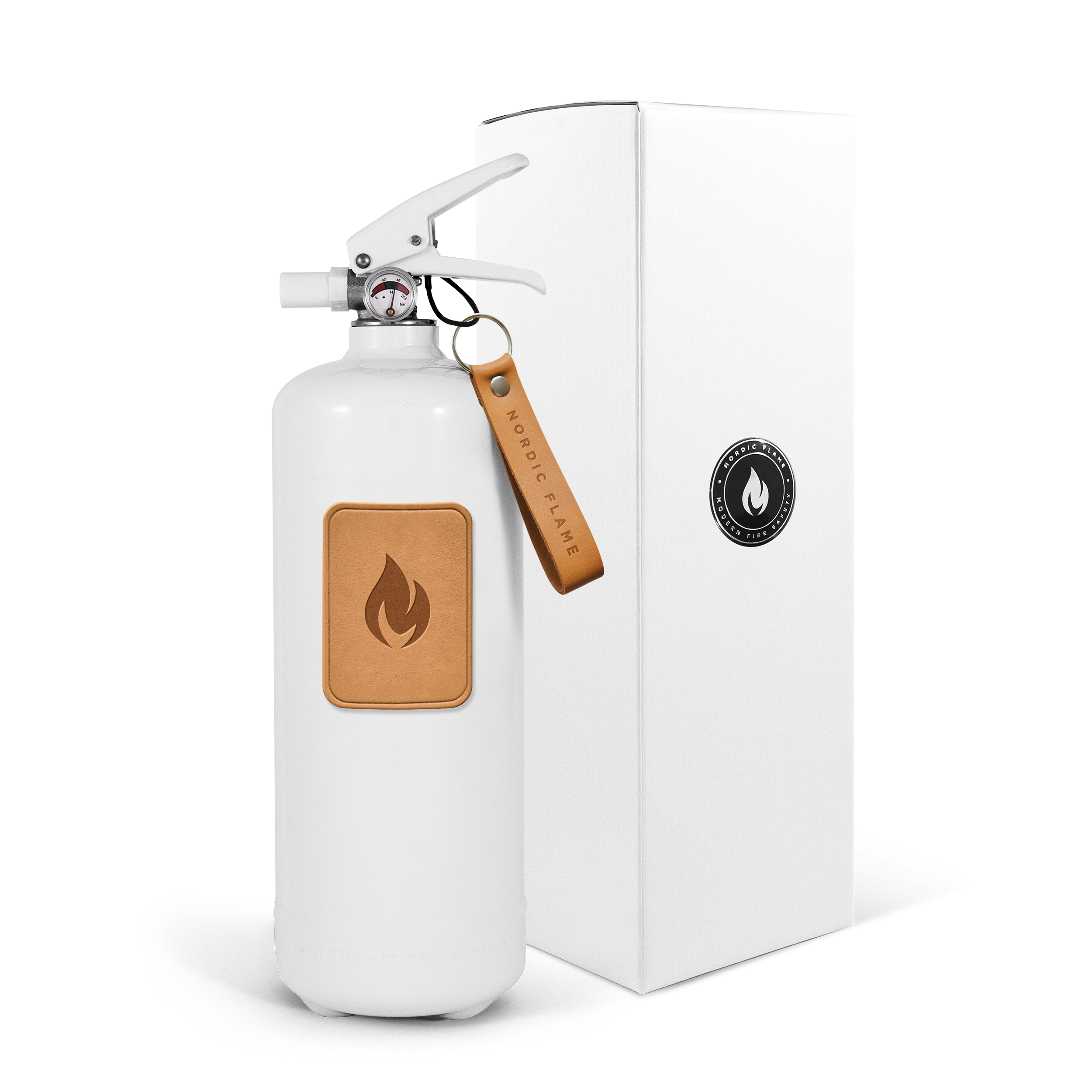 Feuerlöscher ABC-Pulver - Leather Edition - hellbraun - 2 kg Feuerlöscher ABC-Pulver - Leather Edition - hellbraun - 2 kg