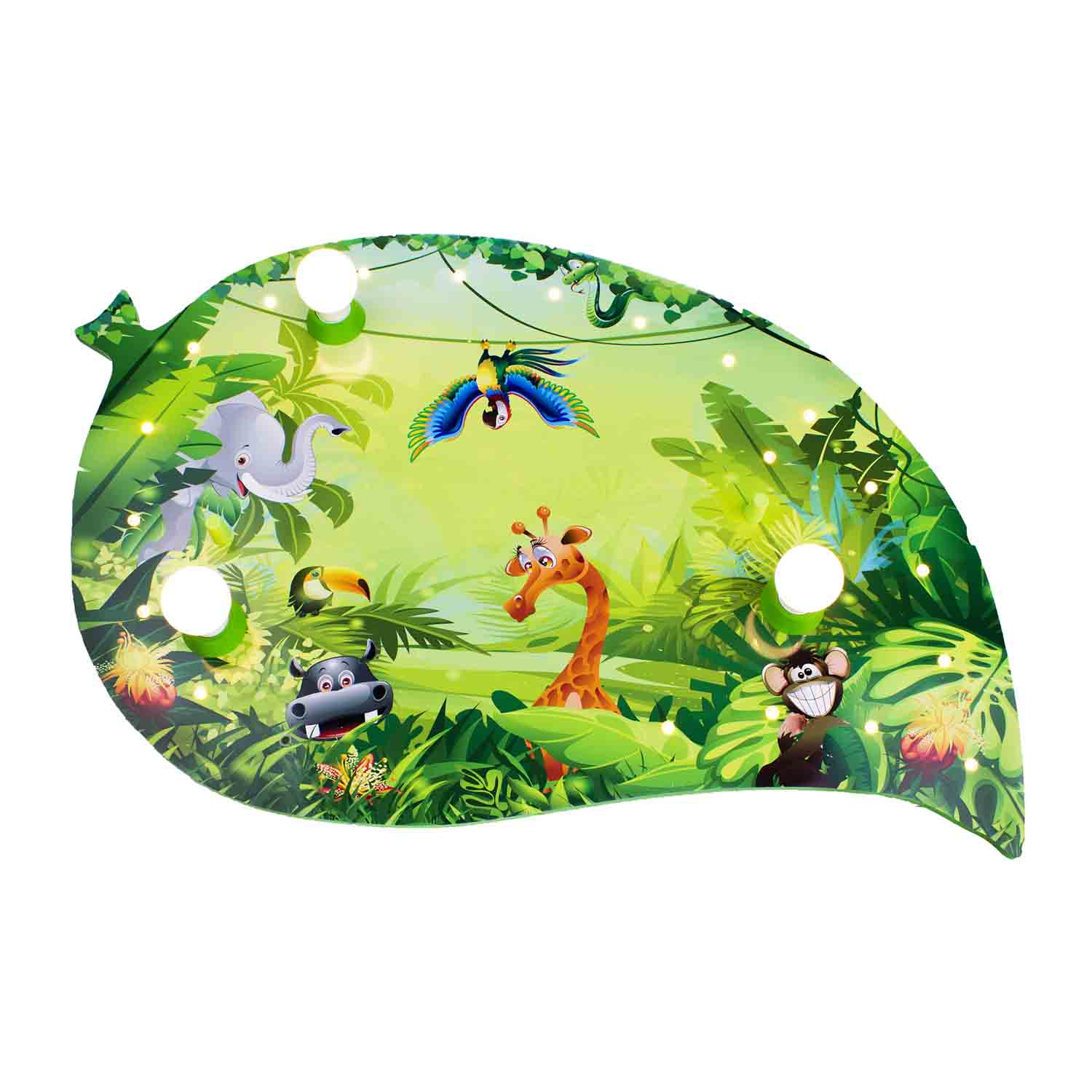 Deckenleuchte Blatt Wildnis, 3-flammig Deckenleuchte Blatt Wildnis, 3-flammig