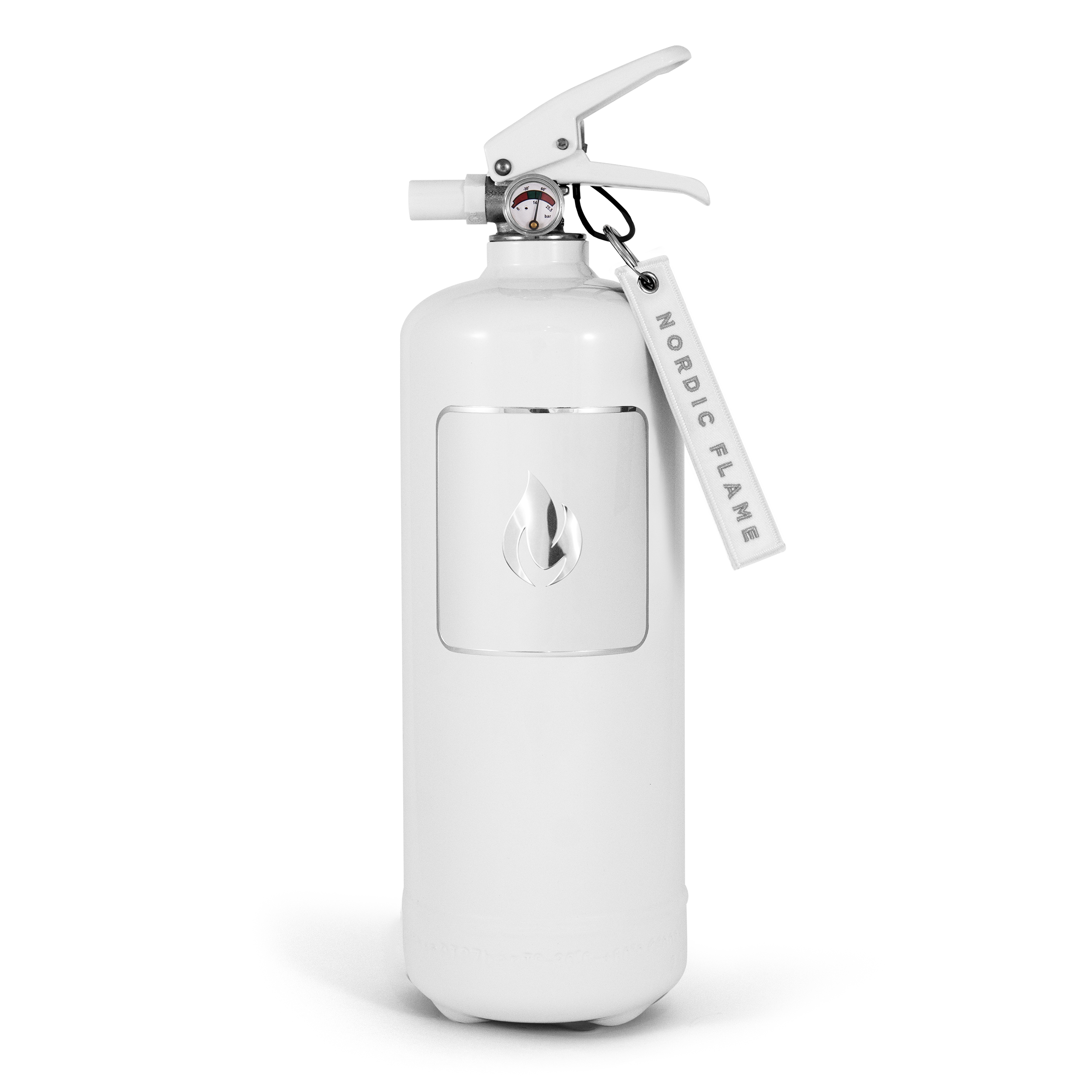 Design Feuerlöscher - ABC-Pulver - 2 kg - Weiß - NORDIC FLAME Design Feuerlöscher - ABC-Pulver - 2 kg - Weiß - NORDIC FLAME