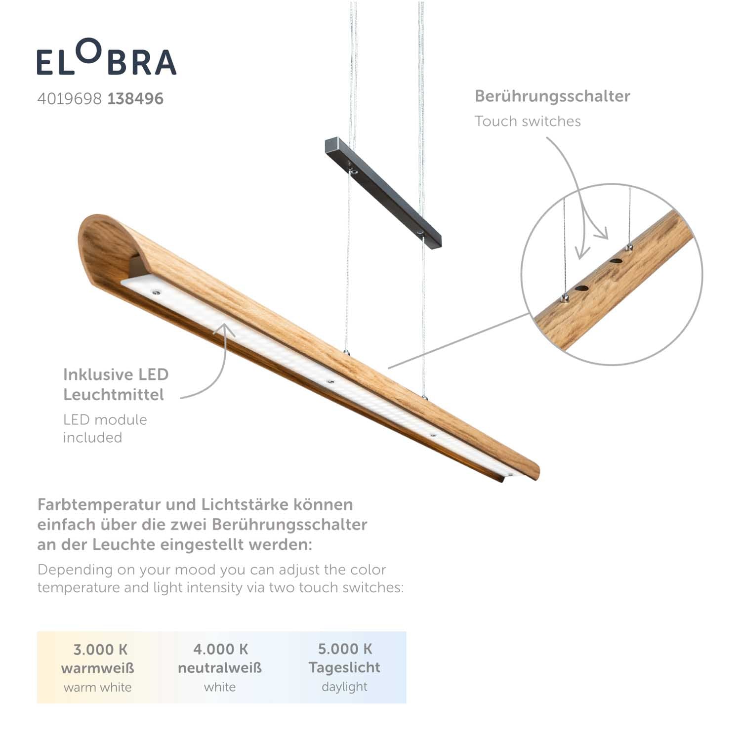 LED-Pendelleuchte Colombia Slim LED-Pendelleuchte Colombia Slim