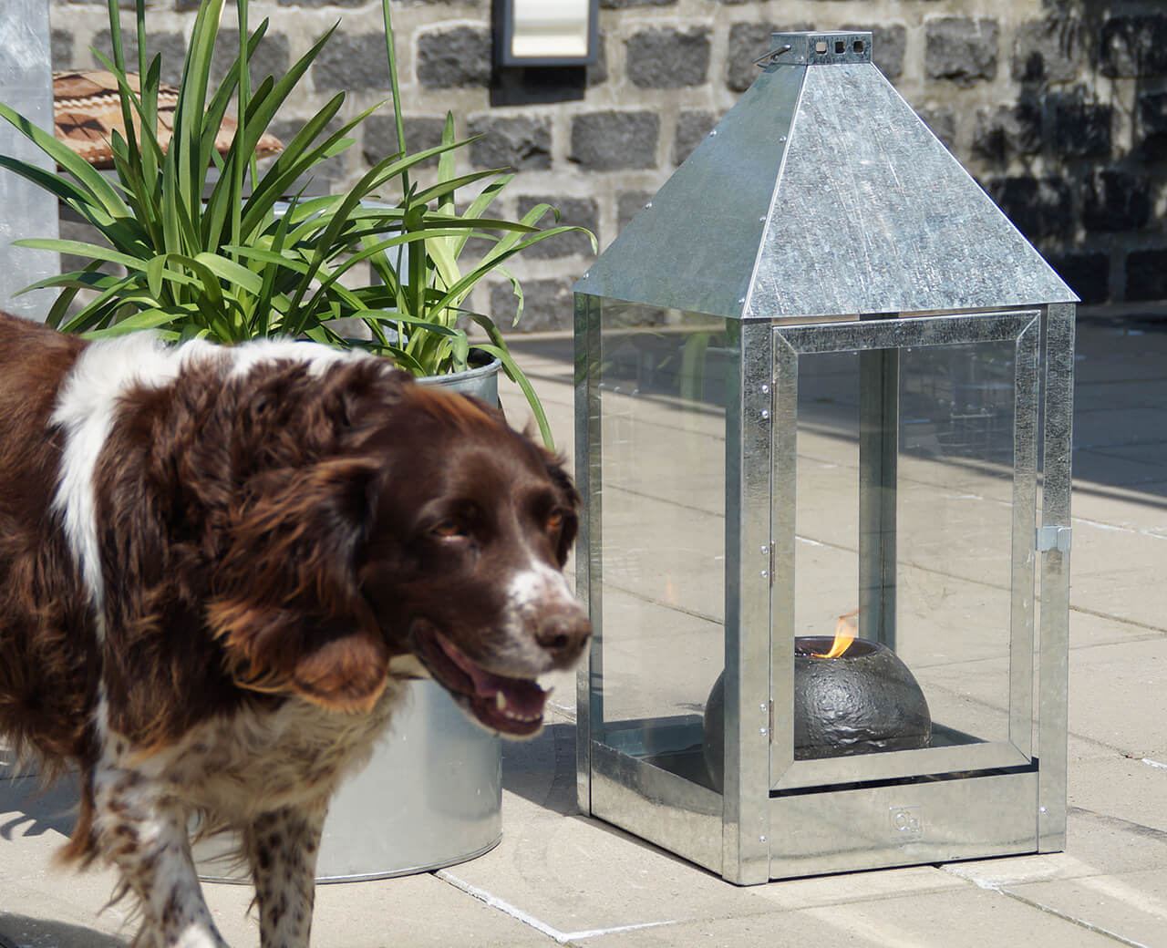 A2 Living Allwetter Laterne Mega XL, galvanisiert, 70 cm A2 Living Allwetter Laterne Mega XL, galvanisiert, 70 cm